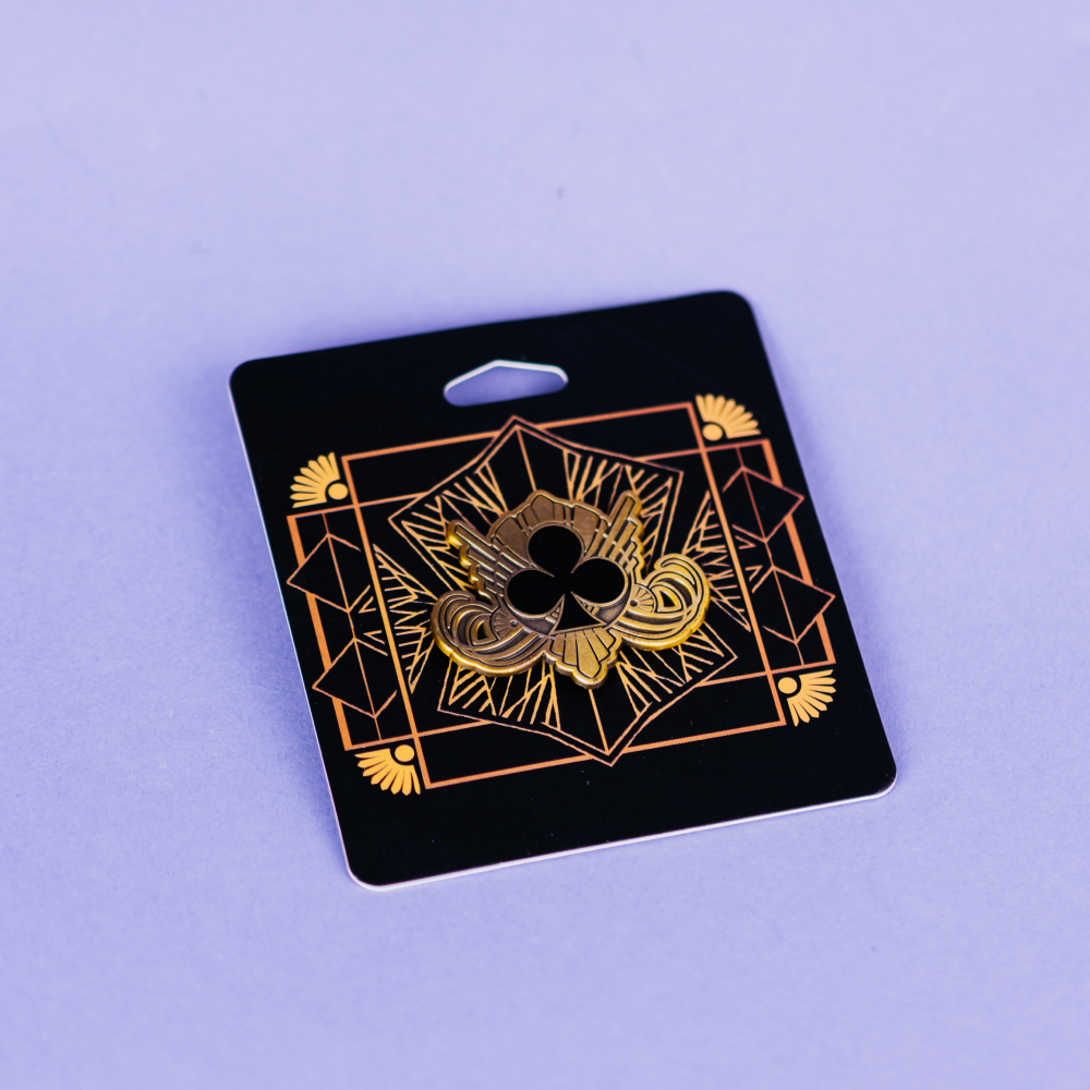 Lackadaisy "Chevron Club" pin