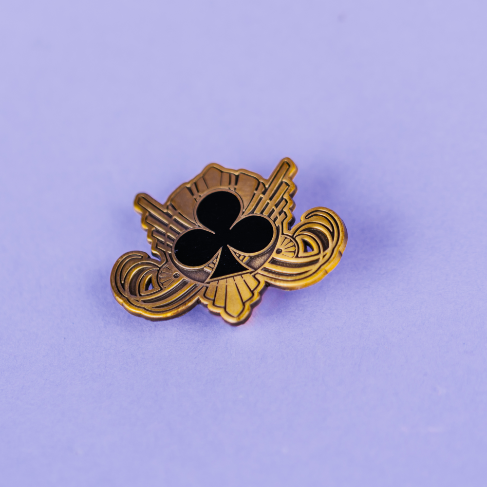 Lackadaisy "Chevron Club" pin