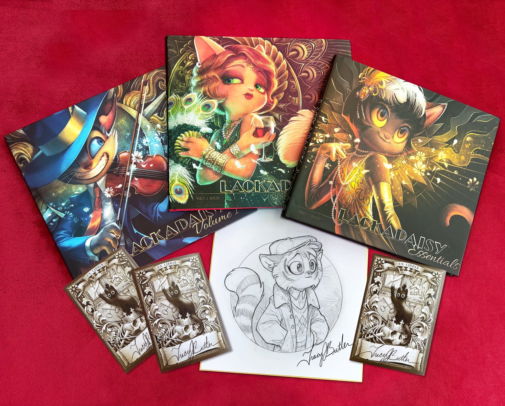 Lackadaisy 3-Book Limited Edition SKETCH Bundle